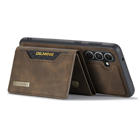 Etui do Samsung Galaxy A56 5G, DG.MING 2in1, kawowe