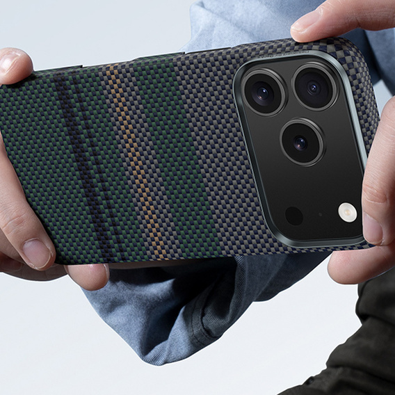 Etui BENKS Kevlar Magnetic Armor Air Aurora 600D do MagSafe do iPhone 17 Pro Max