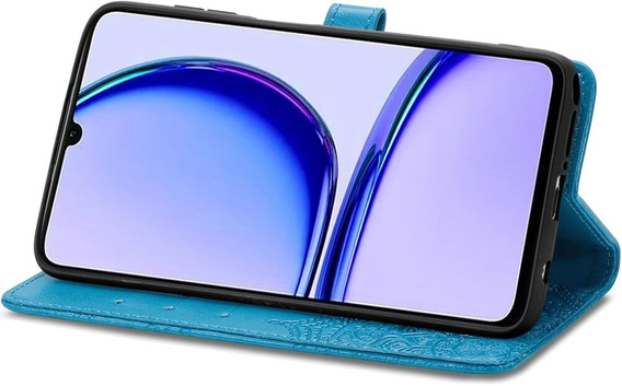 Etui z klapką do Realme Note 50, Mandala, niebieskie