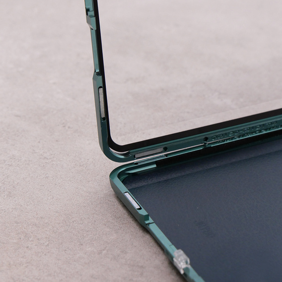 Etui do Huawei P30 Pro, ERBORD Glass Armor Leather, niebieskie