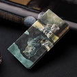 Etui z klapką do Oppo A17, Wallet, Cat & Tiger
