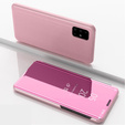 Etui do Samsung Galaxy A51 5G, Clear View, różowe rose gold