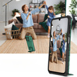 Etui pancerne do Samsung Galaxy A14 4G/5G, Camshield z podstawką, Zielone