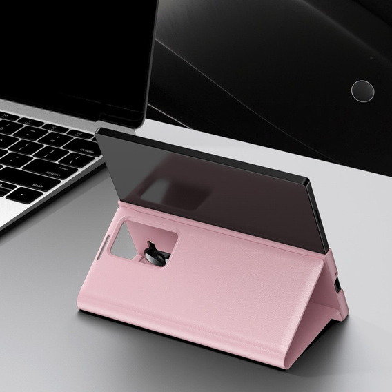 Etui z klapką do Samsung Z Fold5 5G, Smart View Wallet, różowe