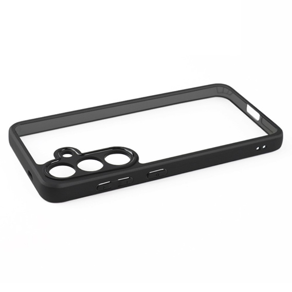 Etui do Samsung Galaxy S24+ Plus, Fusion Hybrid, z ochroną aparatu, przezroczyste / czarne