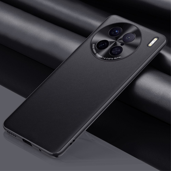 Etui skórzane do Vivo X90 Pro 5G, Obudowa leather hybrid Case, Czarne