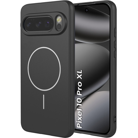 Etui silikonowe do Google Pixel 10 Pro XL, do MagSafe, czarne