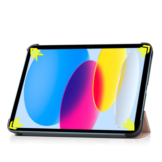 Etui do iPad 11" 2025 A16 (11 gen.) / iPad 10.9" 2022 (10 gen.), Smartcase z miejscem na rysik, różowe