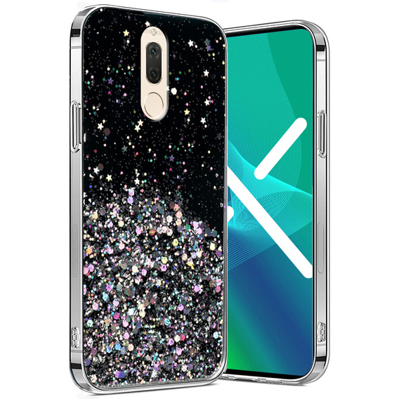 Etui do Huawei Mate 10 Lite, Glittery, czarne