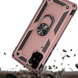 Etui pancerne do Samsung Galaxy A51, Nox Case Ring, różowe rose gold