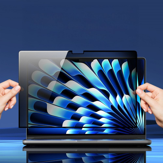 Folia prywatyzująca Dux Ducis Privacy Film na MacBook Air 13.6" 2022/2024/2025– ochrona prywatności i komfort pracy
