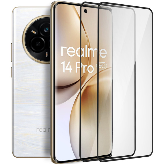 2x Szkło Hartowane ERBORD 3D do Realme 14 Pro+ 5G – ochrona całego ekranu