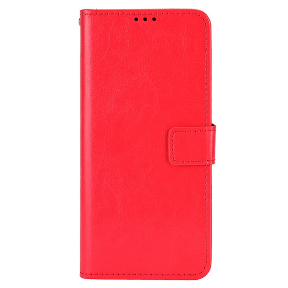 Etui z klapką do Oppo A17, Crazy Horse Wallet, czerwone