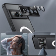 Etui z ochroną aparatu do Google Pixel 8 Pro, CamShield MagSafe, przezroczyste / czarne