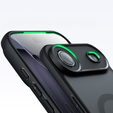 Etui matowe do iPhone 17 Air, do MagSafe, z ochroną aparatów, czarne