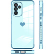 Etui do Samsung Galaxy A34 5G, Electro heart, niebieskie