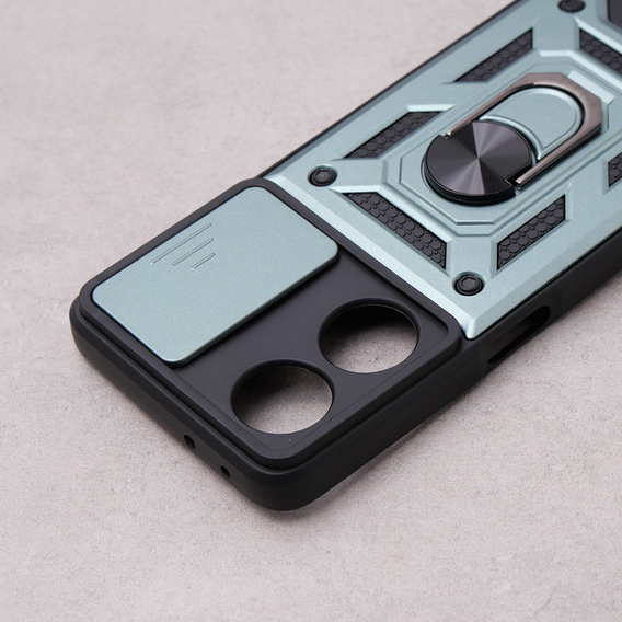 Etui pancerne do Oppo A98 5G, CamShield Slide, zielone
