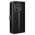 Etui z klapką do OnePlus 13R, Crazy Horse Wallet, czarne