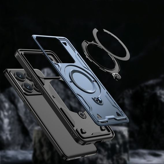 Etui do Xiaomi 14T Pro, Military MagSafe, niebieskie