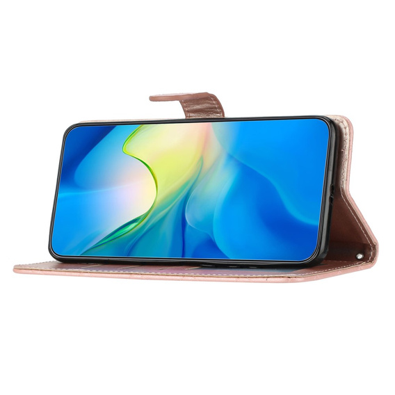 Etui z klapką do Oppo A38 4G / Oppo A18 4G, Wallet, BINFEN COLOR, różowe rose gold