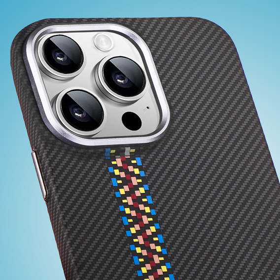 Etui do iPhone 13 Pro, Carbon Fiber MagSafe, czarne