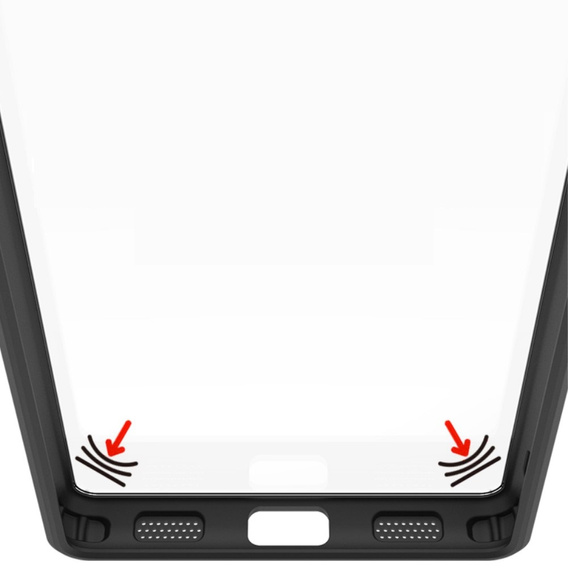 Etui IMAK do Xiaomi Redmi Note 13 5G, UX-9A Series, przezroczyste / czarne