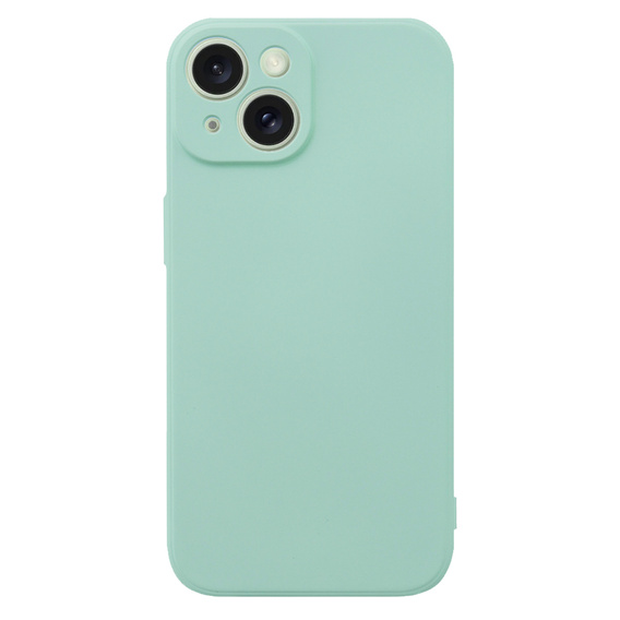 Etui do iPhone 15 Plus, Silicone Lite, miętowe
