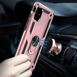 Etui pancerne do Samsung Galaxy A51, Nox Case Ring, różowe rose gold