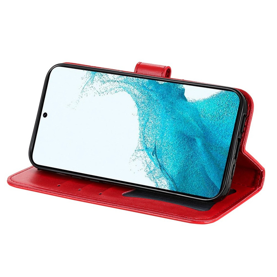 Etui z klapką do Samsung Galaxy A54 5G, Mandala, czerwone