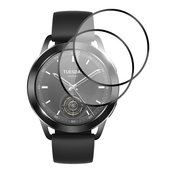 2x Szkło Hybrydowe ERBORD do Xiaomi Watch S3