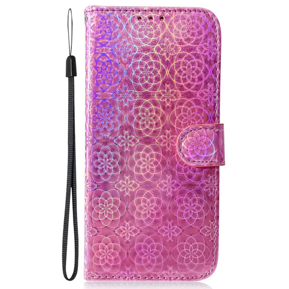 Etui z klapką do Oppo A17, Wallet, Mandala różowe
