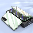 Etui do Samsung Galaxy A26 5G, Magnetic Dual Glass, zielone