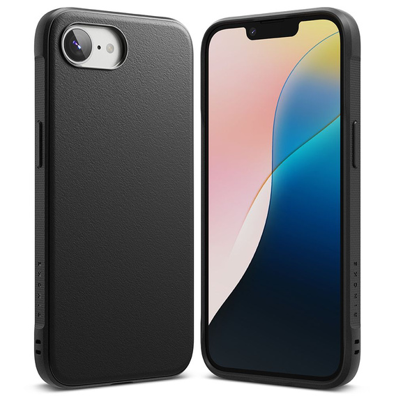 Etui Ringke do Iphone 16E, Onyx, Czarne + Szkło Hartowane 9H