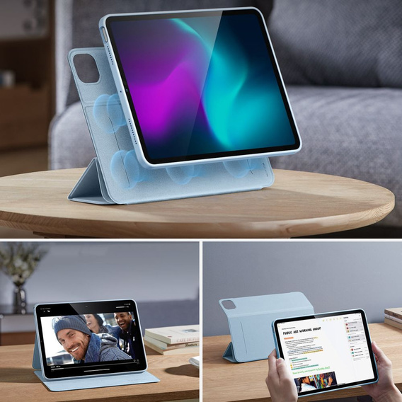 Etui do iPad Air 11" 2025/2024 (7/6 gen.) / Air 10.9" 2022/2020 (5/4 gen.), ESR Rebound Hybrid, Niebieskie