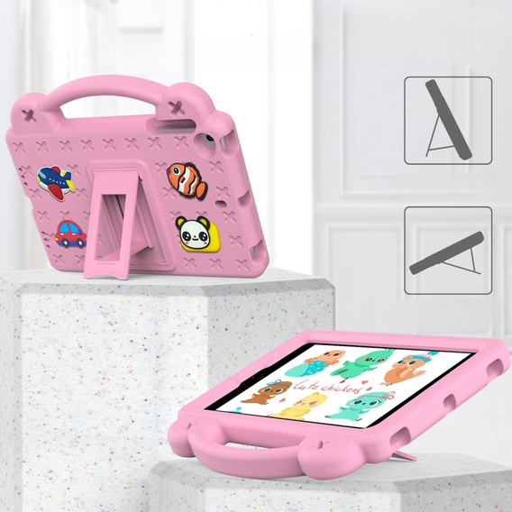 Etui do iPad mini 7.9" 2019/2015/2014/2013/2012 (5/4/3/2/1 gen.), Cute Patterns, z podstawką, Różowe