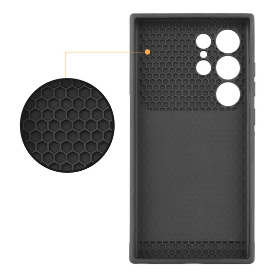 Pancerne etui do MagSafe na Galaxy S24 Ultra, ERBORD MagProtect Cam Slider, fioletowe