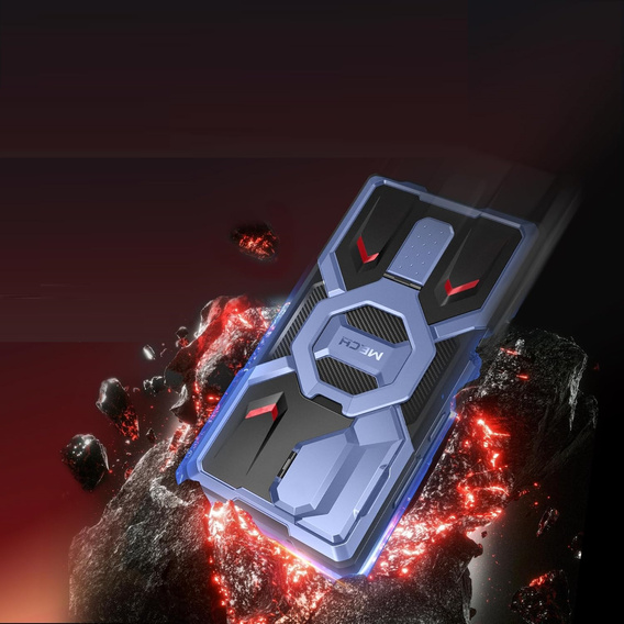 Etui Tongate MECH MagSafe Series granatowe do Samsung Galaxy S24 Ultra