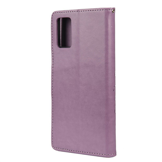 Etui z klapką do Xiaomi Redmi Note 10 / 10S, Butterfly, jasnofioletowe