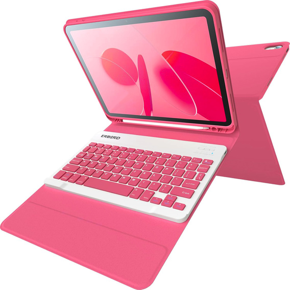 Etui z klawiaturą do iPad 11" 2025 A16 (11 gen.) / iPad 10.9" 2022 (10 gen.), Pen Slot, magenta
