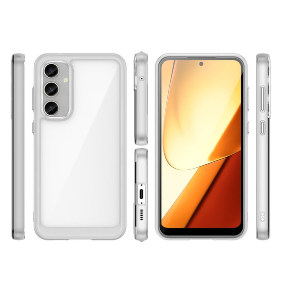 Etui do Samsung Galaxy S23 FE, Fusion Hybrid, przezroczyste