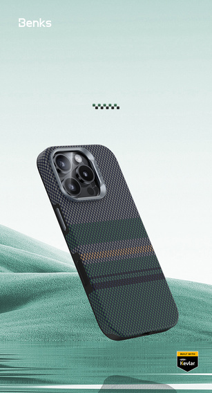 Etui ochronne Magnetic Armor Pro Aurora Kevlar 600D do iPhone 16 Pro