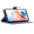 Etui z klapką do Oppo A79 5G, Butterfly, fioletowe