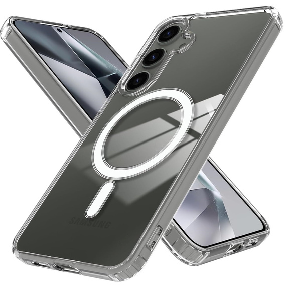 Etui do Samsung Galaxy S24, Fusion Hybrid, do MagSafe, przezroczyste