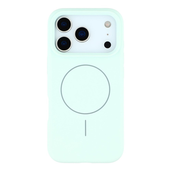 Etui silikonowe do iPhone 17 Pro, do MagSafe, antywstrząsowe, zielone