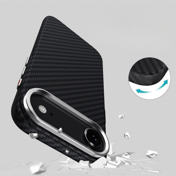Etui BENKS Kevlar Armor PRO Carbon Fiber 600D A068 do MagSafe do iPhone 17 Air