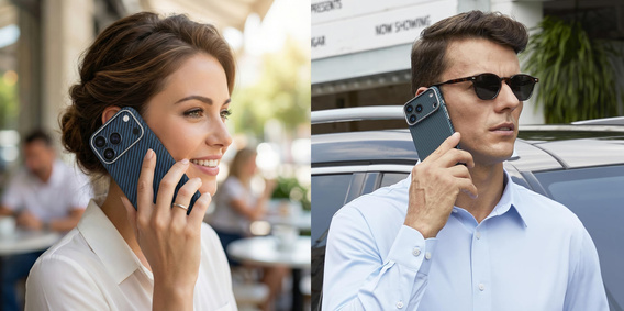 Etui ERBORD Full Kevlar do MagSafe do iPhone 17 Pro