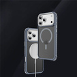 Etui Matt Case do iPhone 17 Pro Max, pancerne, do MagSafe, przydymione z szarymi bokami