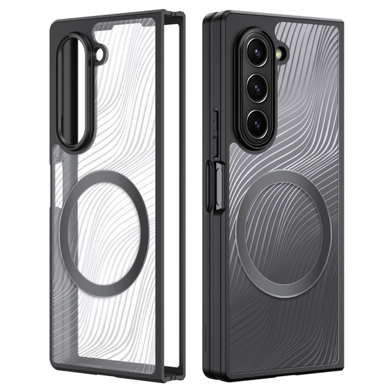 Etui DuxDucis do Samsung Galaxy Z Fold6 5G, Aimo case, do MagSafe, przezroczyste / czarne