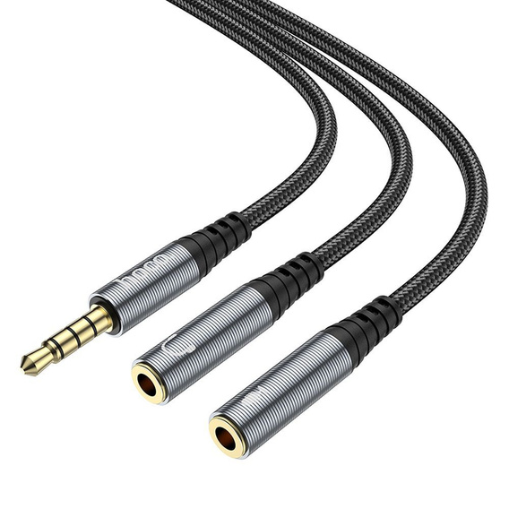 Hoco UPA21 Kabel audio AUX 2w1 – rozdzielacz Jack 3,5 mm