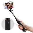 Uchwyt selfie stick, Spigen S530W, Wireless, bluetooth, do zdjęć, czarny